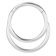 Titanium gesegmenteerde clicker - dubbele ring - piercingplaneet