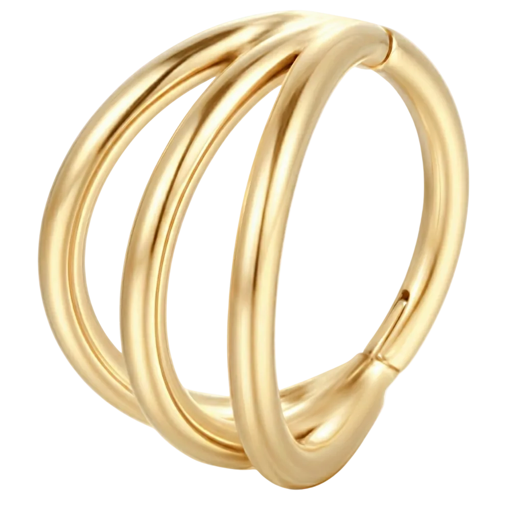 Titanium gesegmenteerde drievoudige clicker - Cirkel