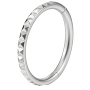 Titanium Clicker gesegmenteerde diamantgeslepen vierkanten - cirkel