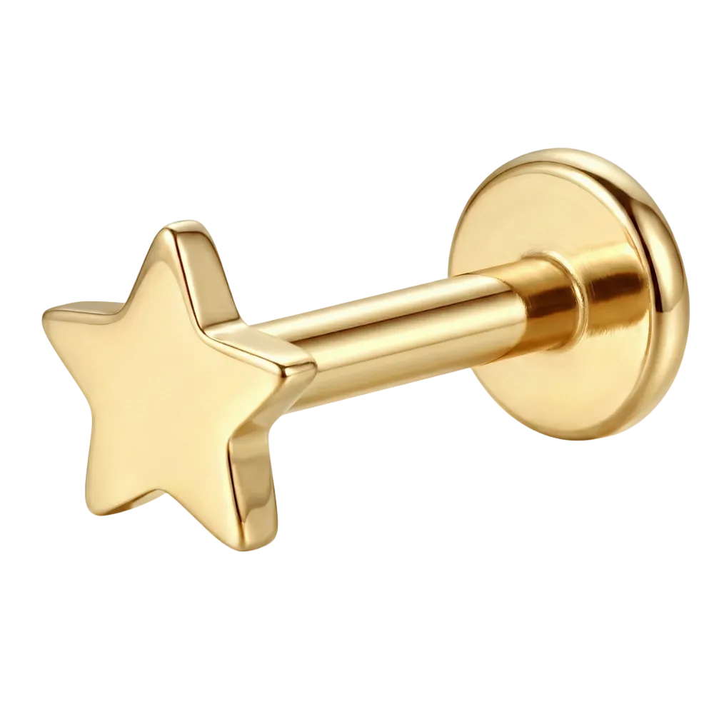 Titanium Labret - Ster