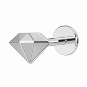 Titanium Decorative Labret - Geometric Diamond