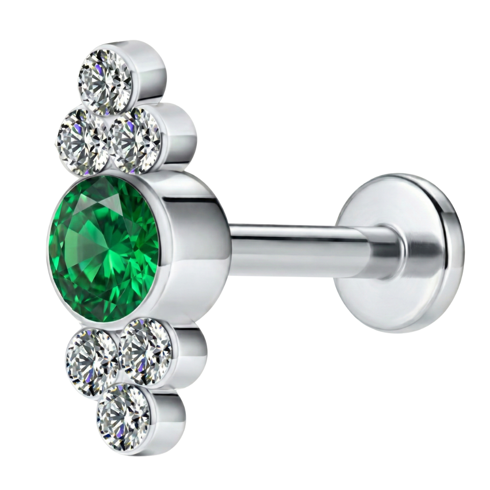 Titanium Decoratieve Labret - Decoratieve strasssteentjes