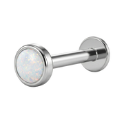 Titanium Decorative Labret - Opal