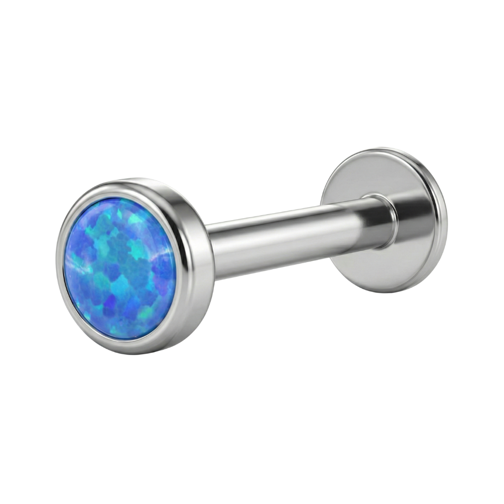 Titanium Decorative Labret - Opal