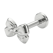 Titanium Decoratieve Labret - Strik