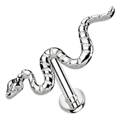 Titanium Decoratieve Labret - Slang