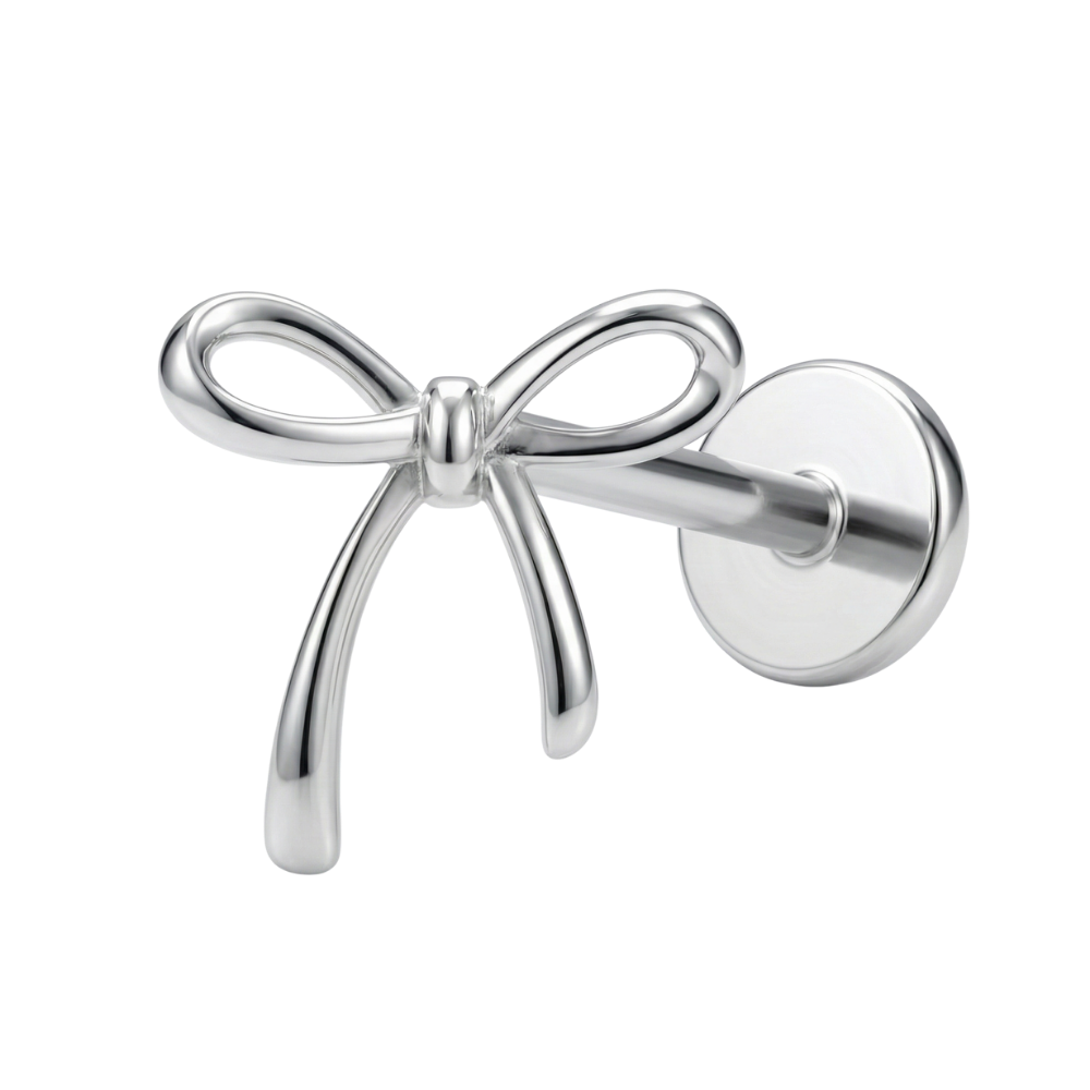 Titanium Decoratieve Labret - Strik