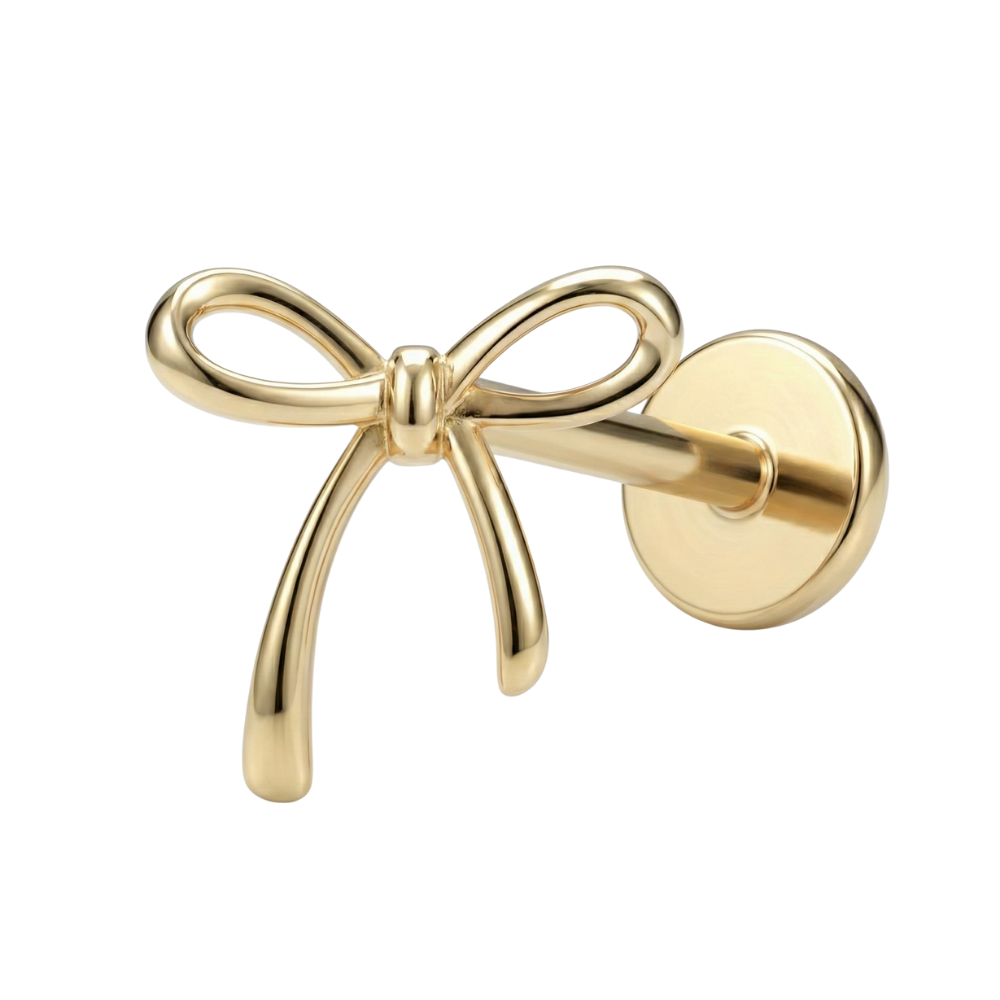 Titanium Decoratieve Labret - Strik