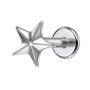 Titanium Decoratieve Labret - Ster