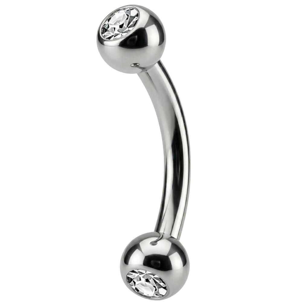 Titanium Decoratieve Banaan - Ballen Met Zirkonia's