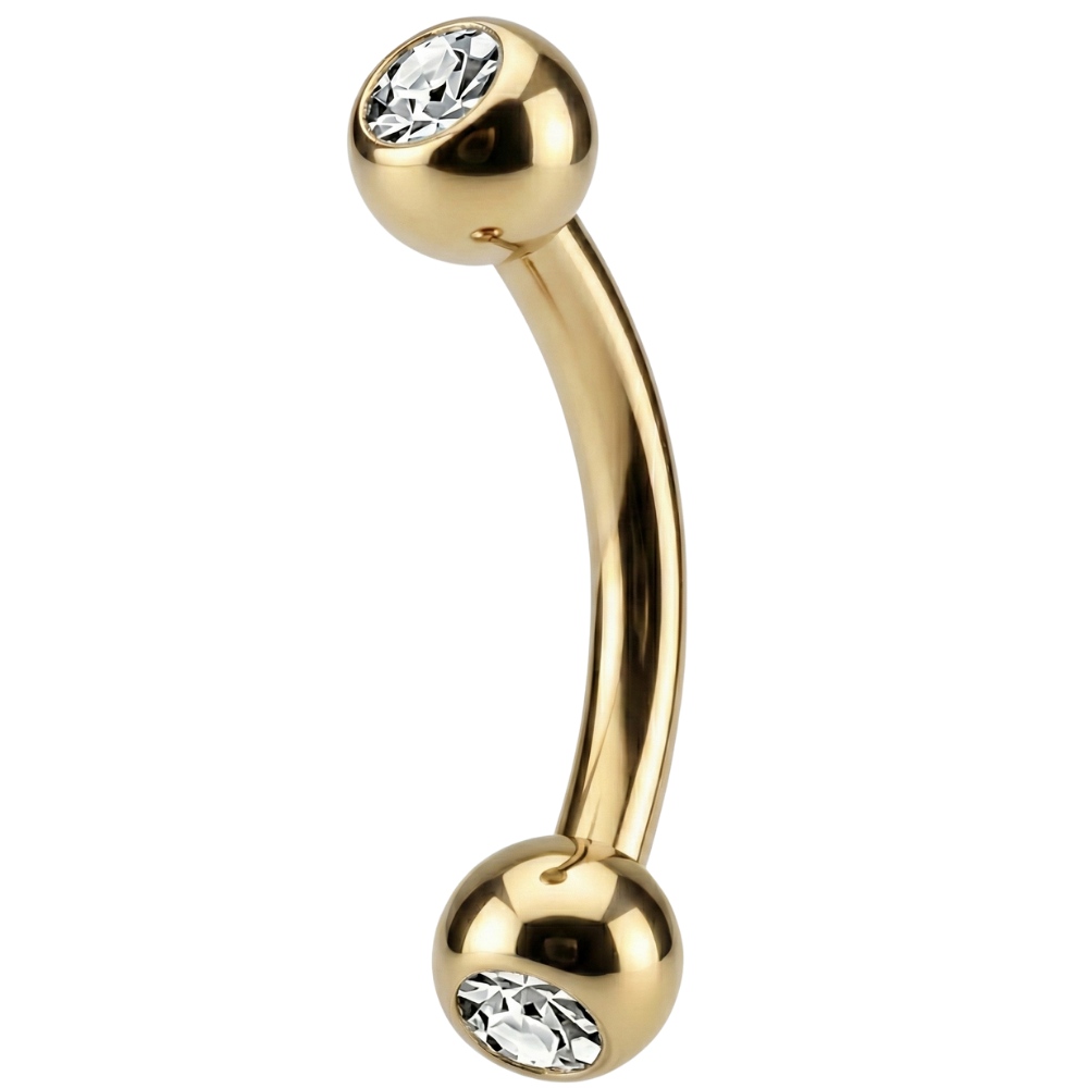 Titanium Decoratieve Banaan - Ballen Met Zirkonia's