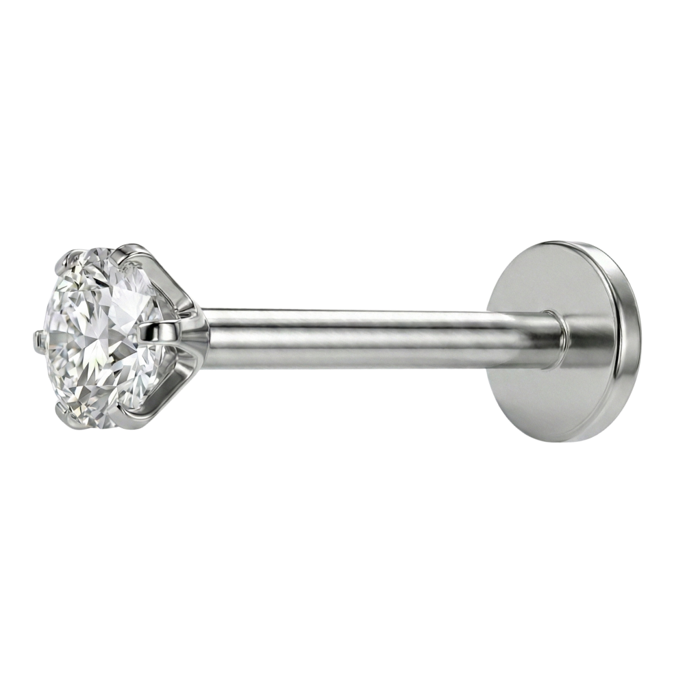 Titanium Decoratieve Labret - Diamant