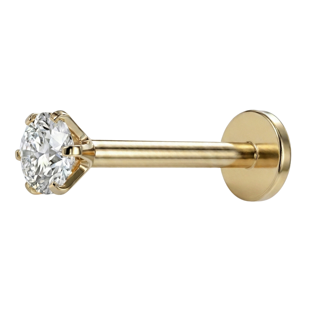 Titanium Decoratieve Labret - Diamant