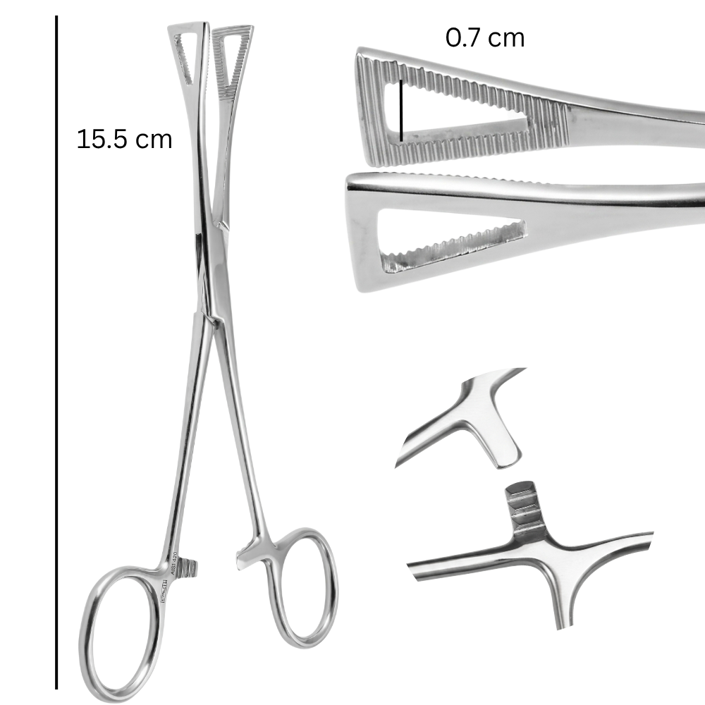 Piercingtang - Driehoek, Gesloten, 0,7 cm