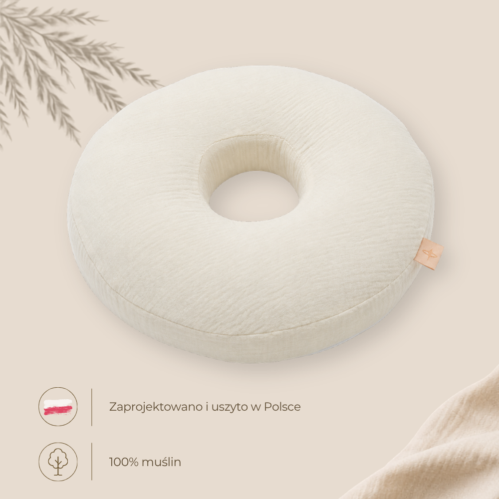 Donutkussen voor piercing - mousseline, 30 cm, Pools product