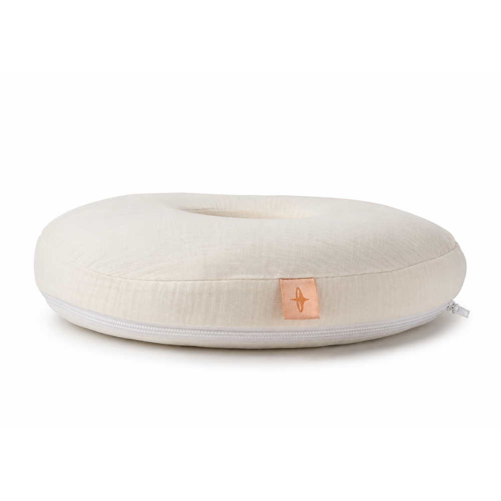 Donut pillow for piercing - muslin, 30 cm, Polish product