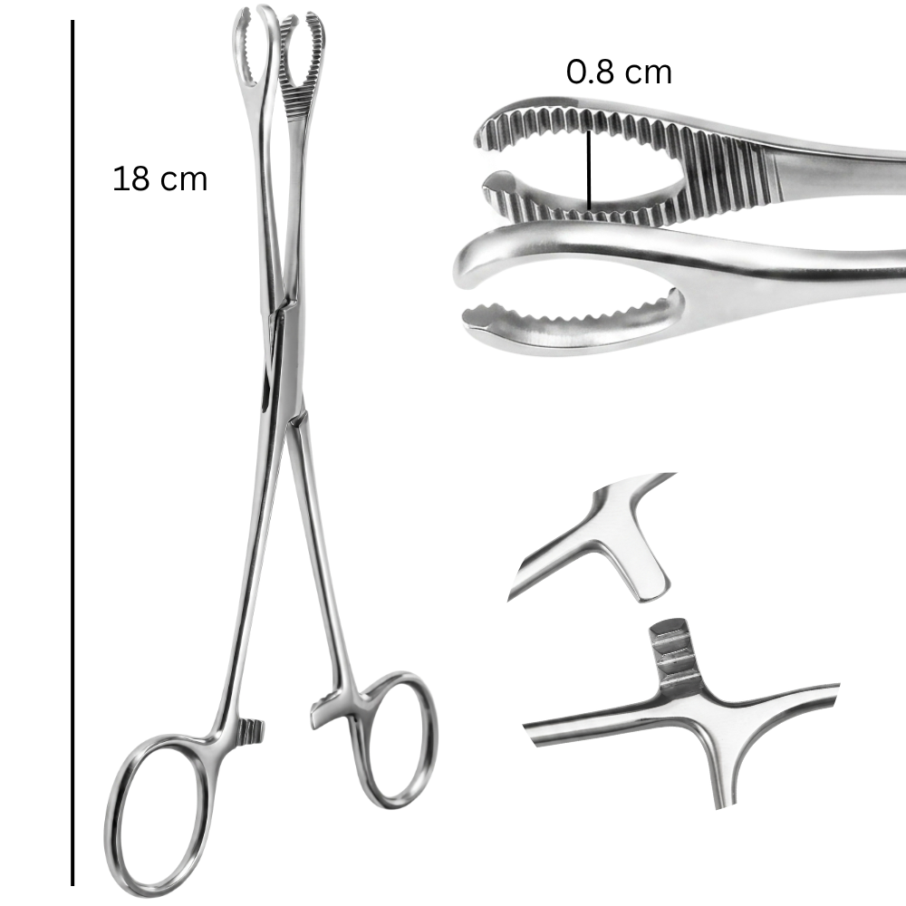 Piercingtang - Rond, Open, 0,8 cm