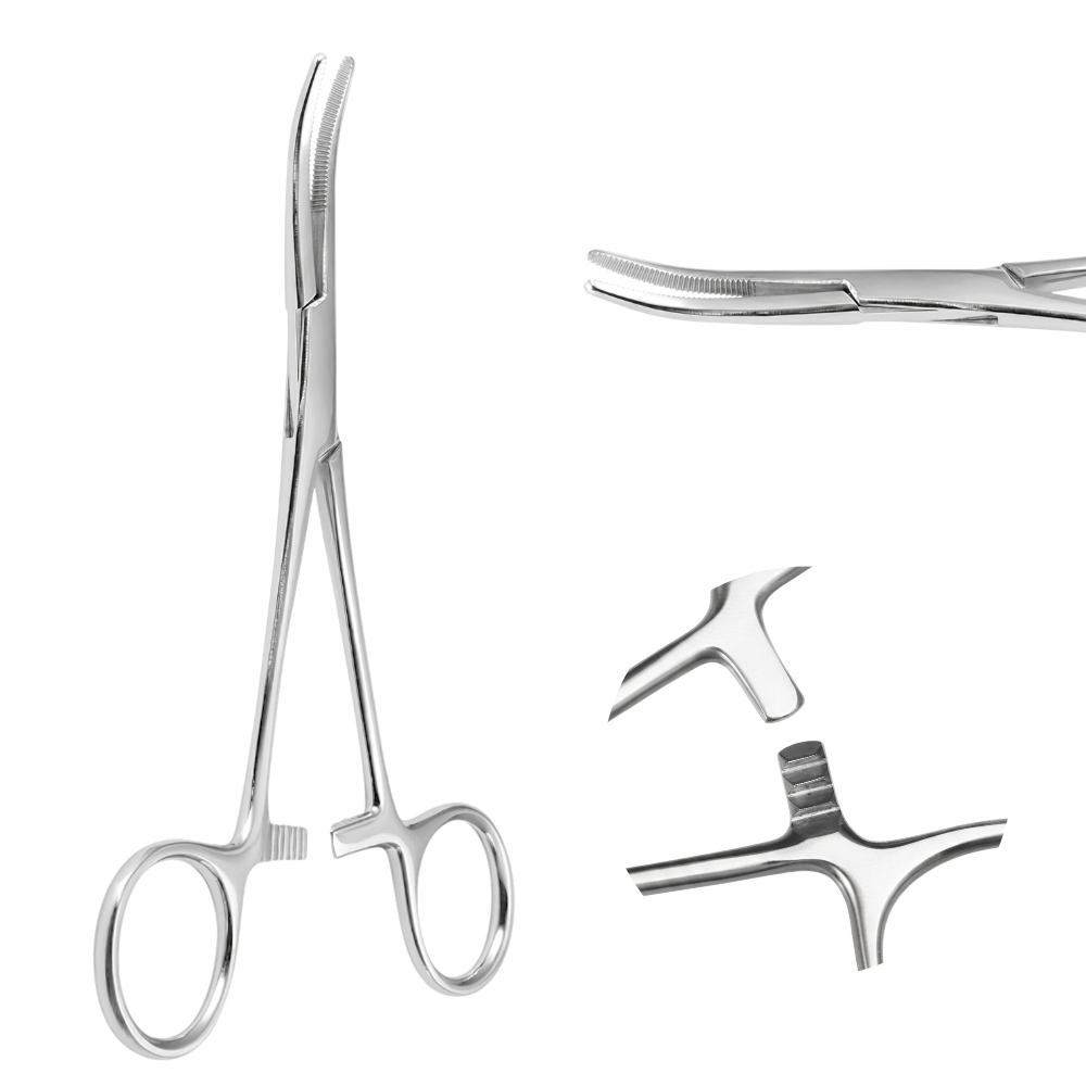 Piercingtang - Gebogen, 14,5 cm