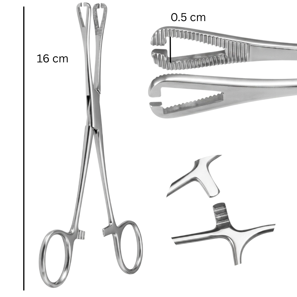 Piercingtang - Driehoek, Open, 0,5 cm