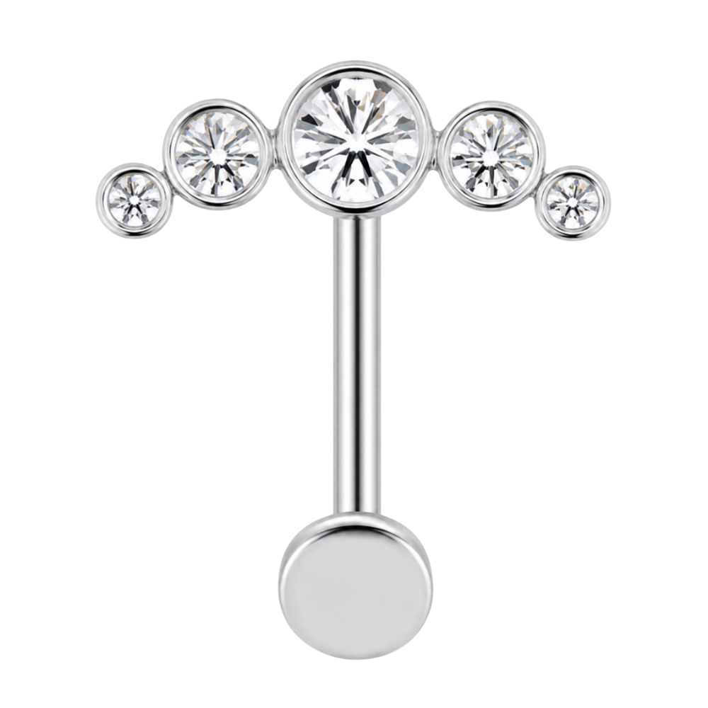 Tytanowy Kolczyk Do Pępka Piec cyrkonii