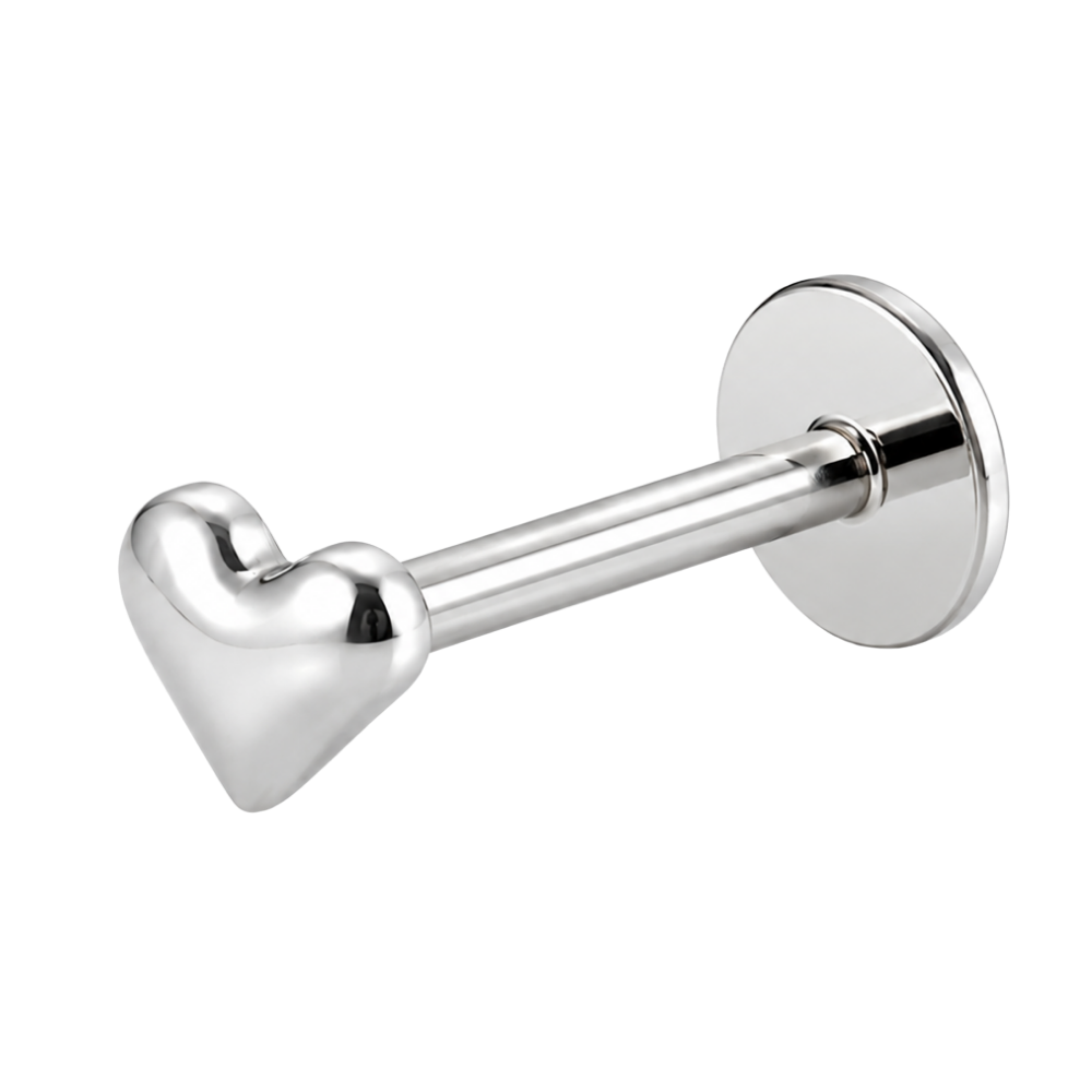 Tytanowy Labret Ozdobny Male Serduszko
