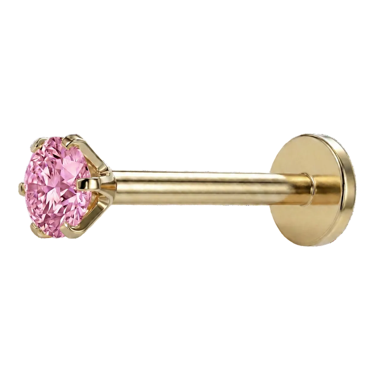 labret diament cyrkionia roz