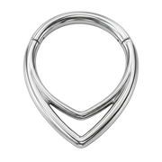 Stalowy Clicker Segmentowy Podwójny - Łezka