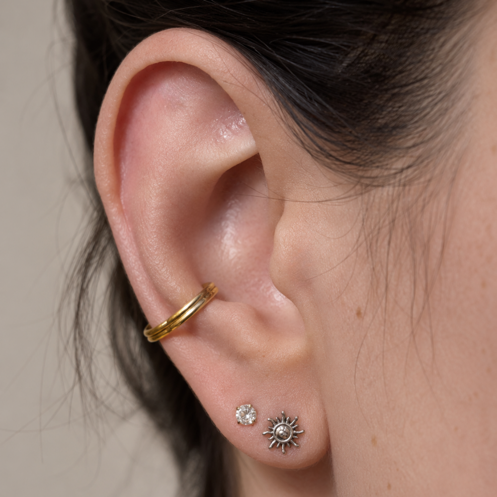 titanium labret sun model